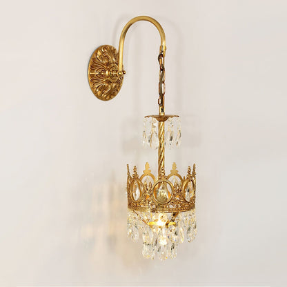 Crystal Crown Wall Light