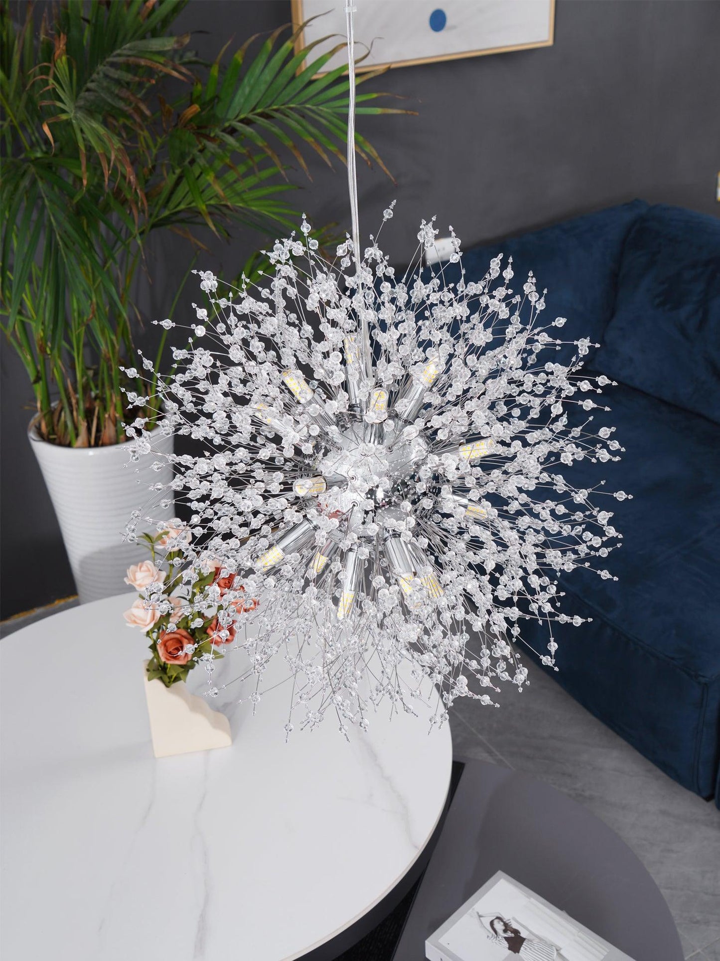 Crystal Dandelion Chandelier