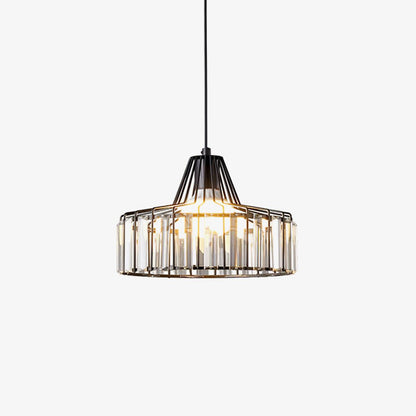 Crystal Drum Pendant Lamp