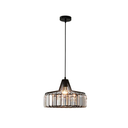 Crystal Drum Pendant Lamp