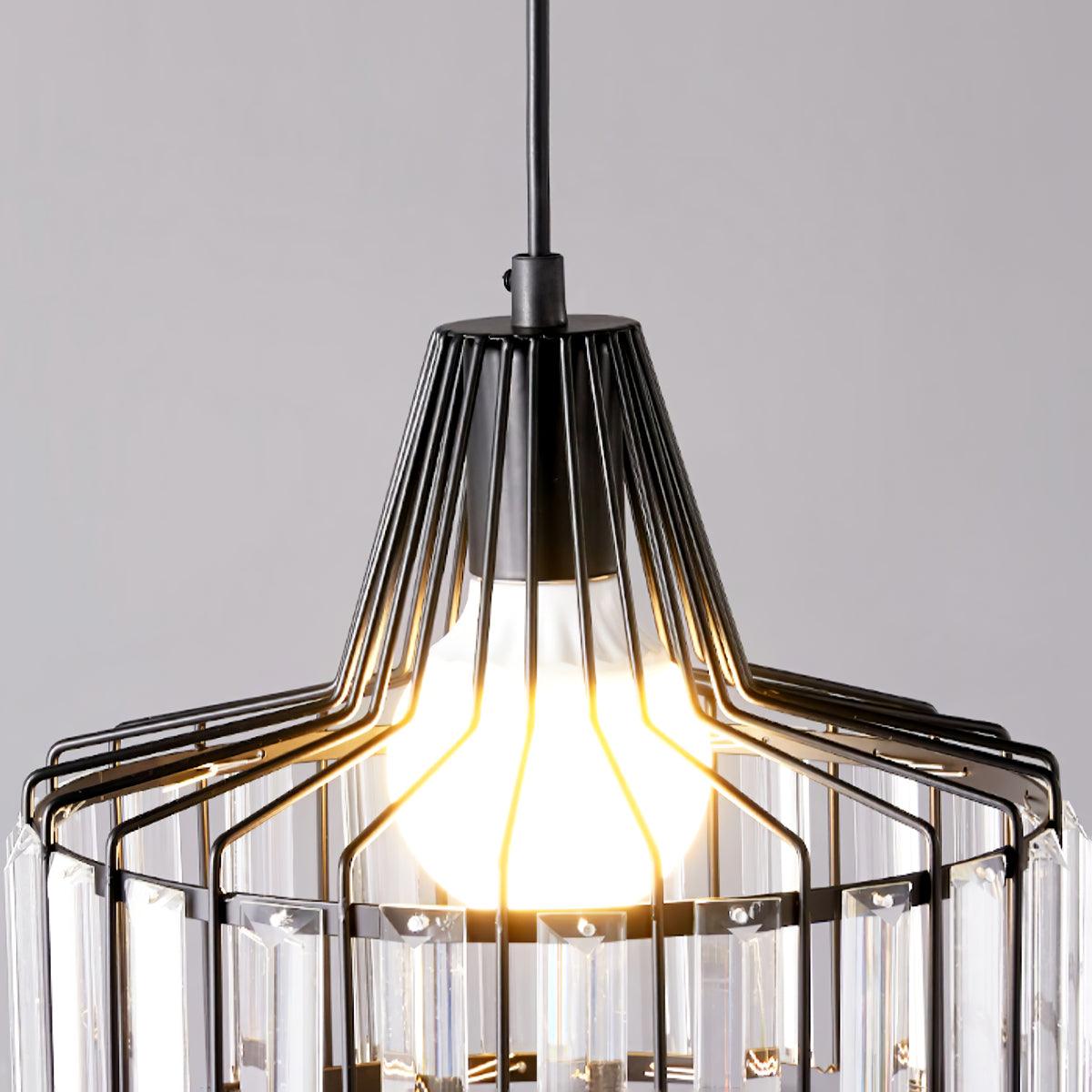 Crystal Drum Pendant Lamp