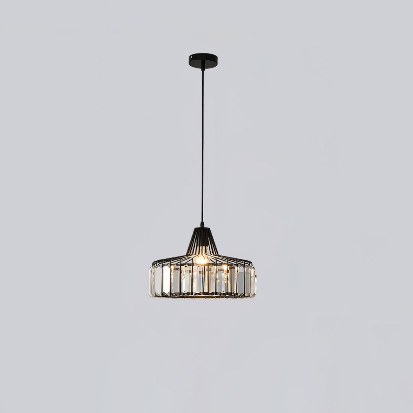 Crystal Drum Pendant Lamp