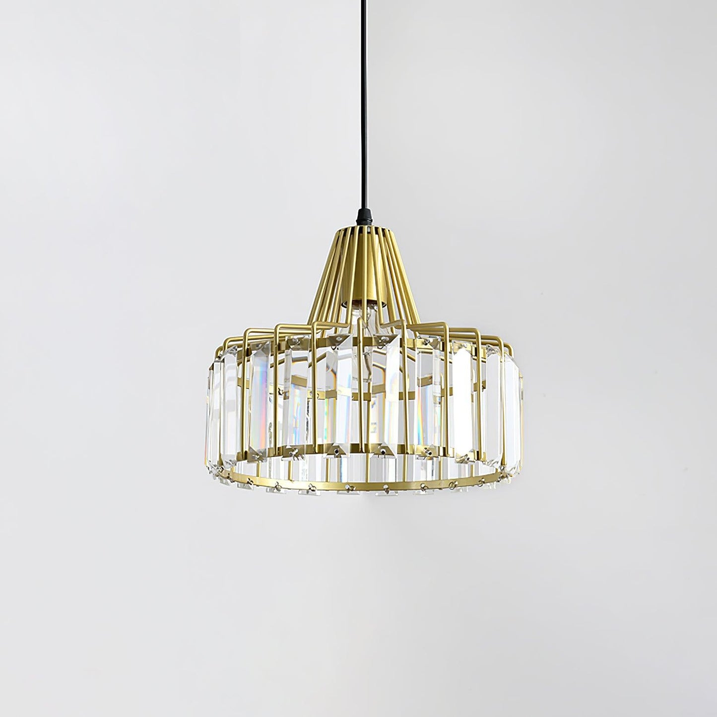 Crystal Drum Pendant Lamp