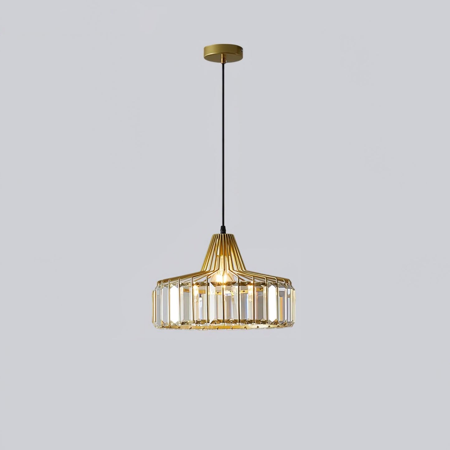 Crystal Drum Pendant Lamp