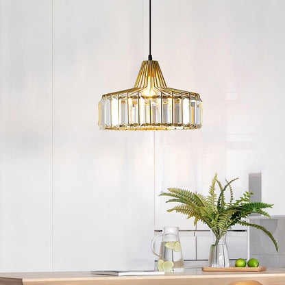 Crystal Drum Pendant Lamp