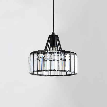 Crystal Drum Pendant Lamp