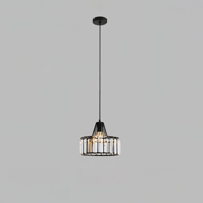 Crystal Drum Pendant Lamp