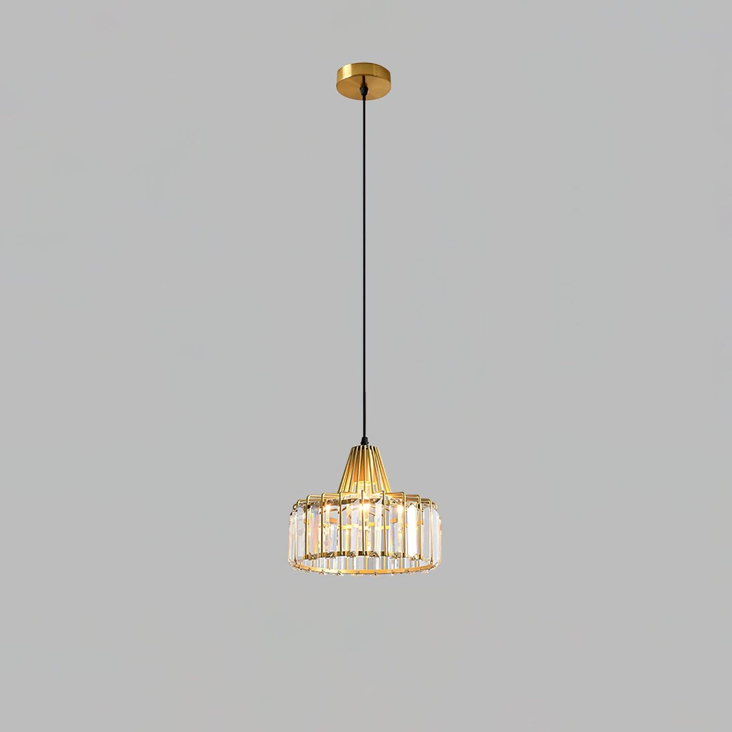 Crystal Drum Pendant Lamp