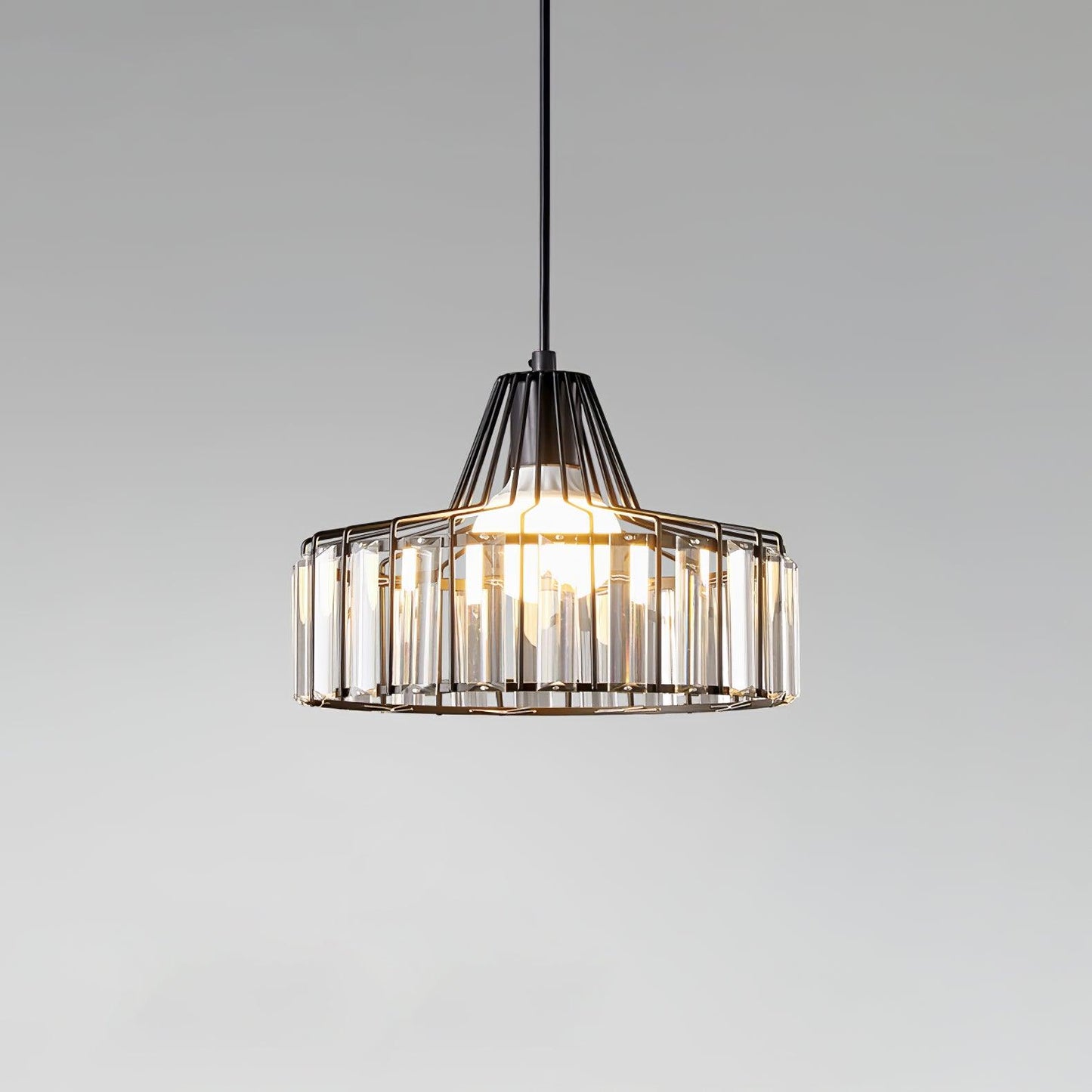 Crystal Drum Pendant Lamp