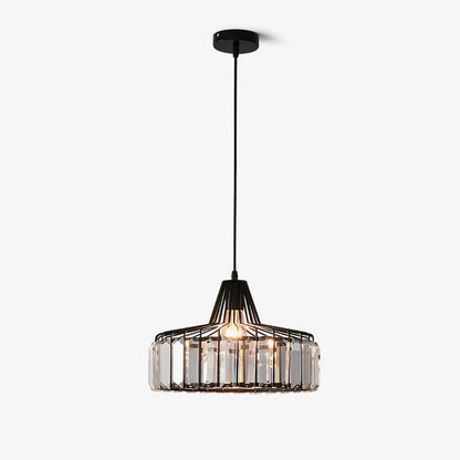 Crystal Drum Pendant Lamp