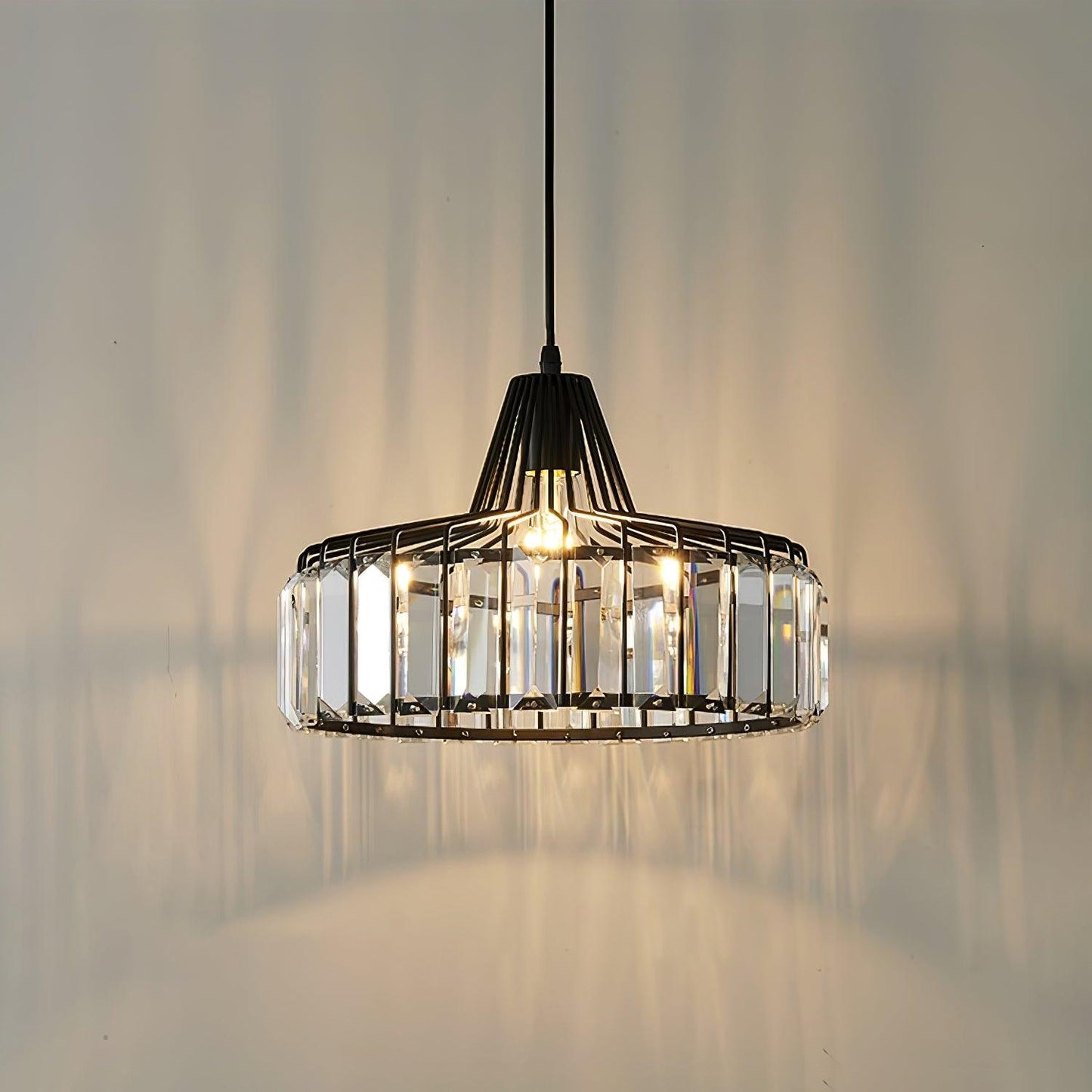 Crystal Drum Pendant Lamp