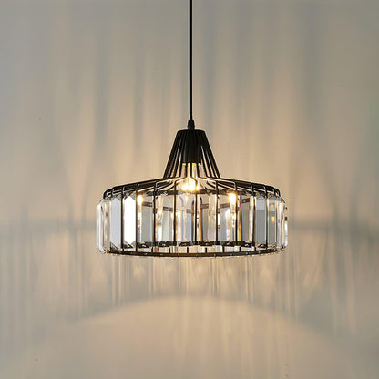 Crystal Drum Pendant Lamp