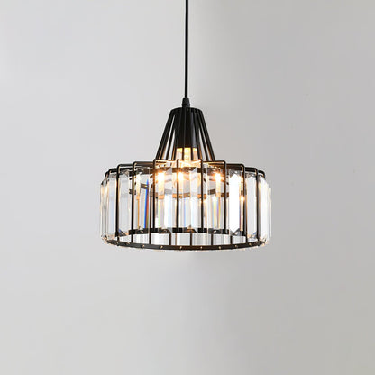 Crystal Drum Pendant Lamp