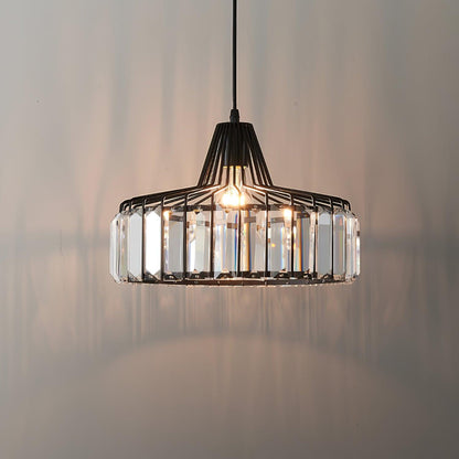 Crystal Drum Pendant Lamp