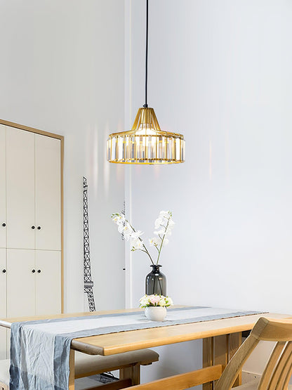 Crystal Drum Pendant Lamp