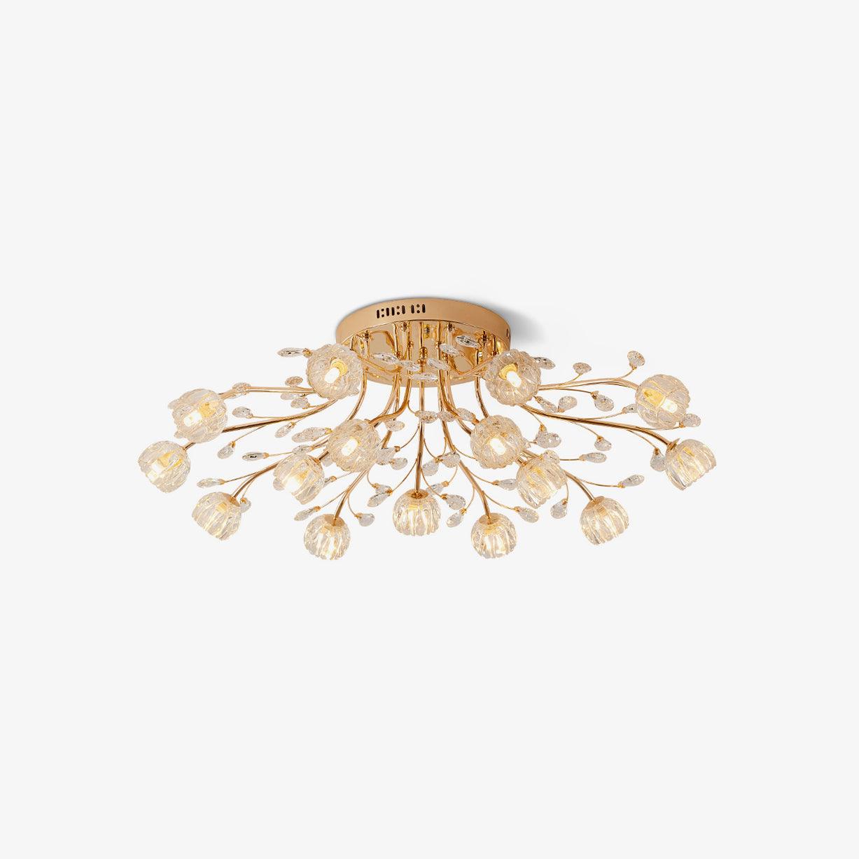 Crystal Flower Ceiling Light