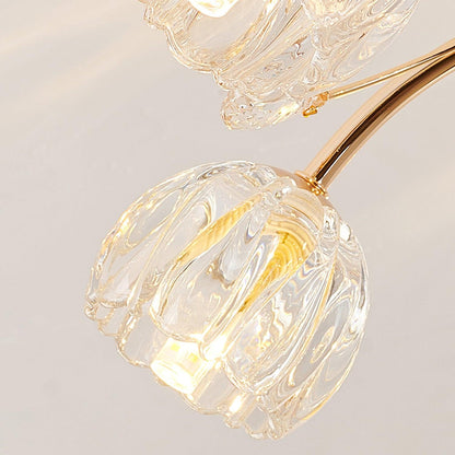 Crystal Flower Ceiling Light