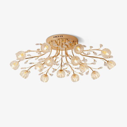 Crystal Flower Ceiling Light