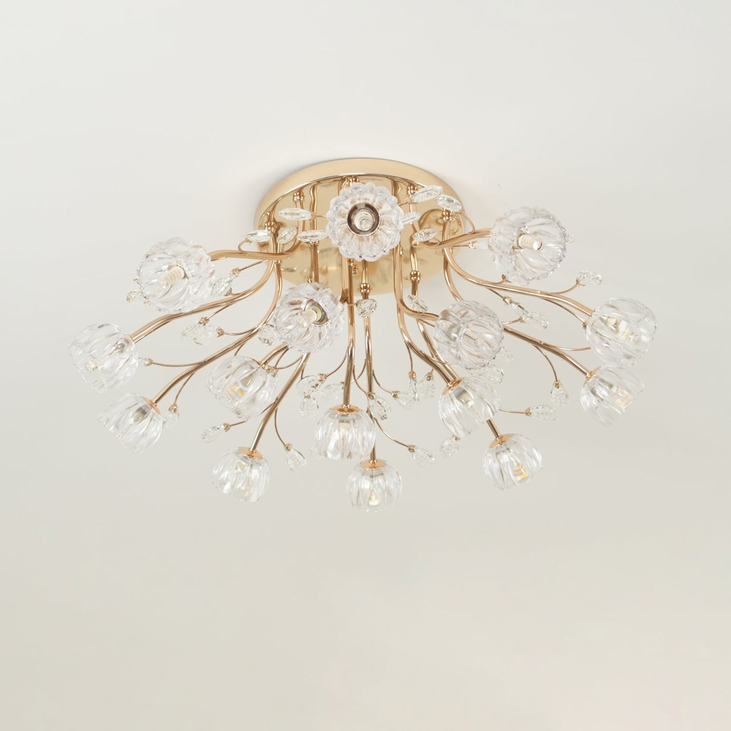 Crystal Flower Ceiling Light