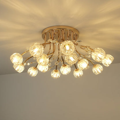 Crystal Flower Ceiling Light