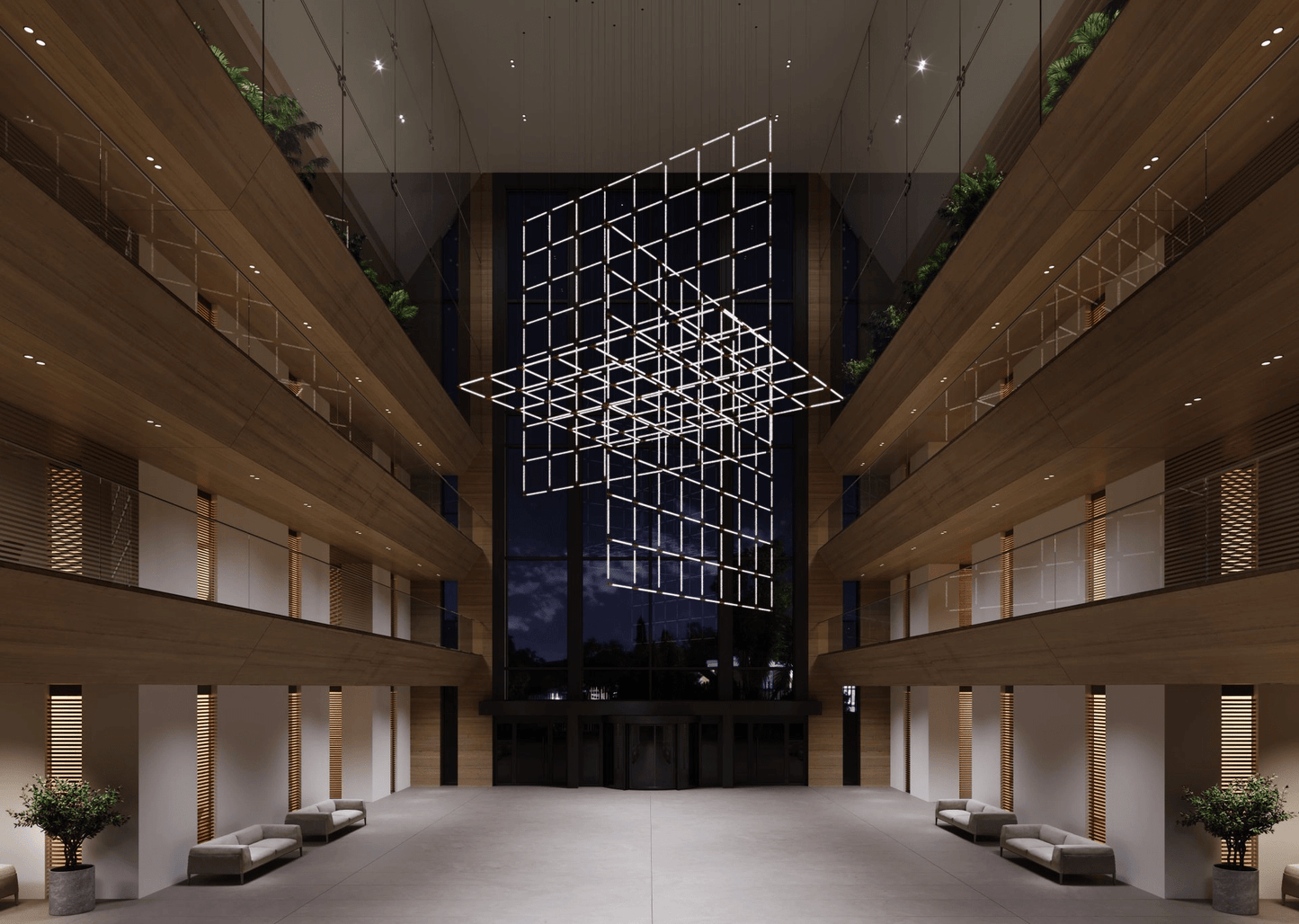 Crystal Grid Customize Chandelier