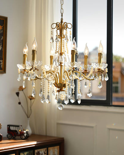 Crystal Pearl Chandelier