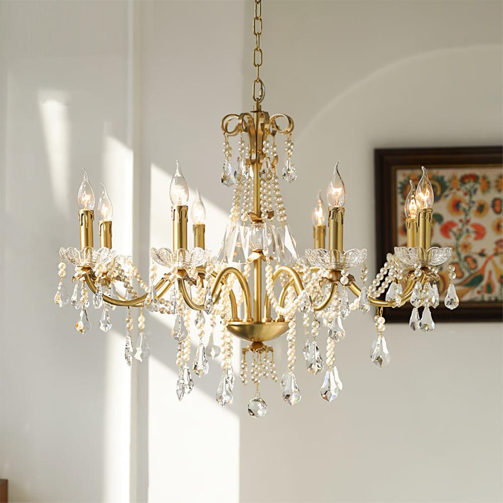 Crystal Pearl Chandelier