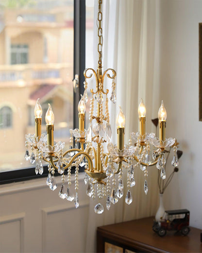 Crystal Pearl Chandelier