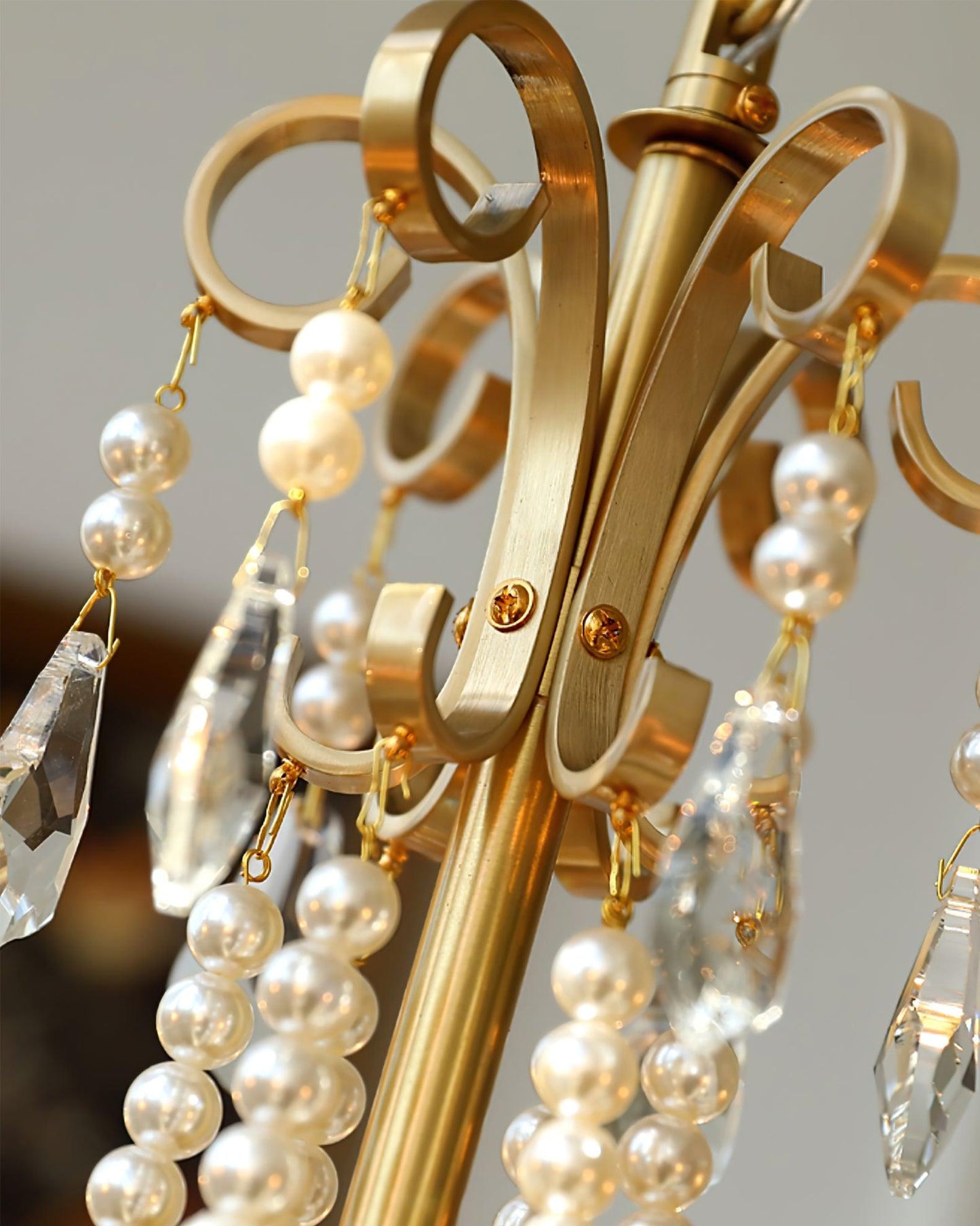 Crystal Pearl Chandelier