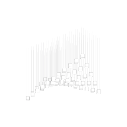 Crystal Pixels Customize Chandelier