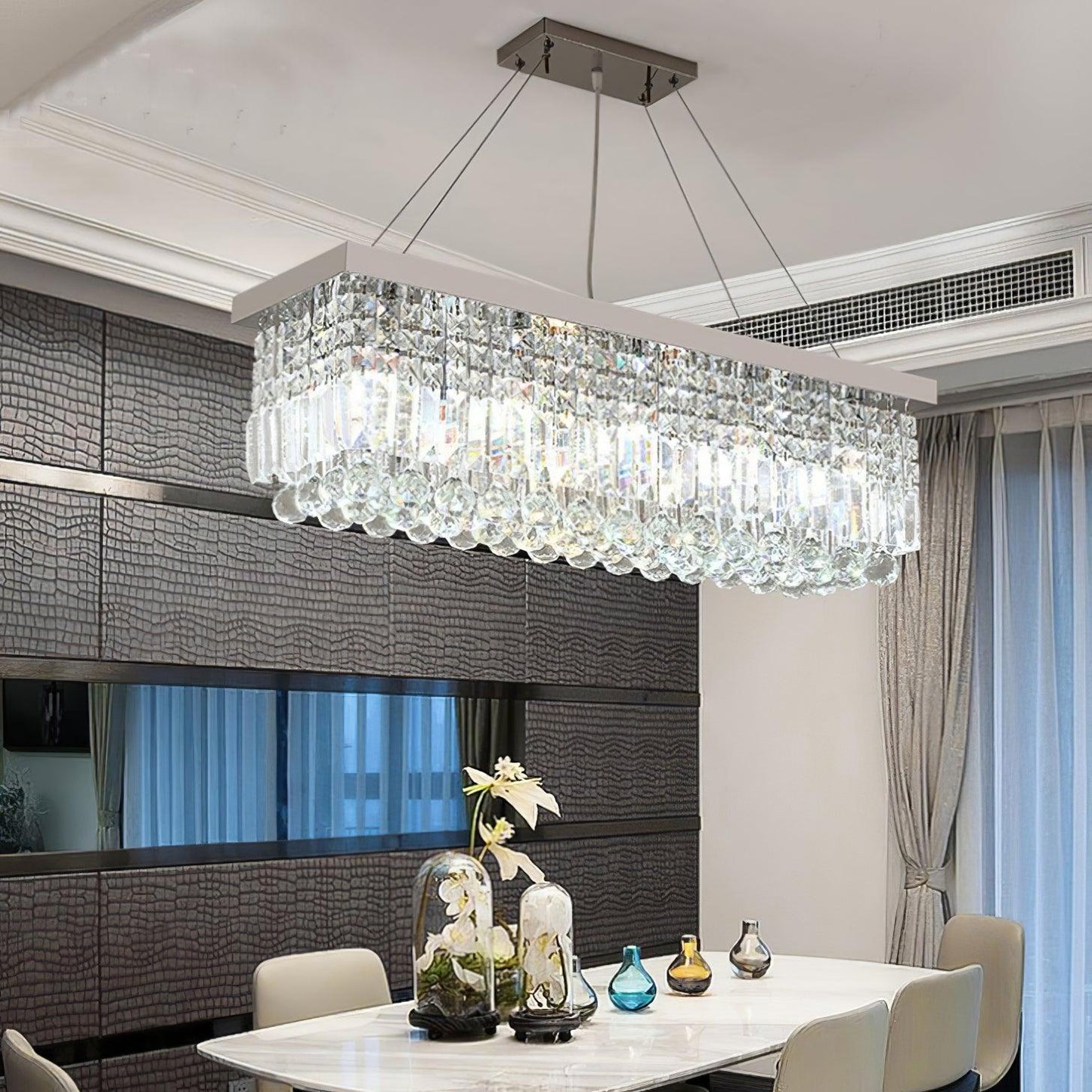 Crystal Raindrop Chandelier