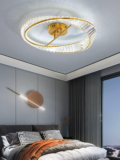 Crystal Rings Ceiling Lamp