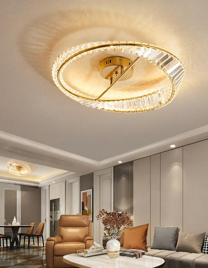 Crystal Rings Ceiling Lamp