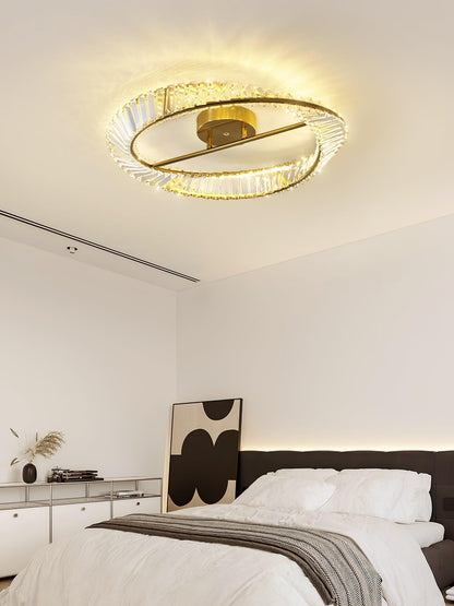 Crystal Rings Ceiling Lamp