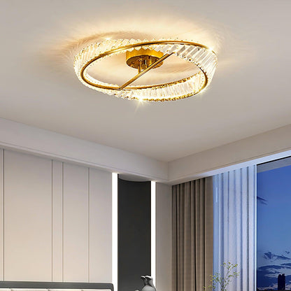 Crystal Rings Ceiling Lamp