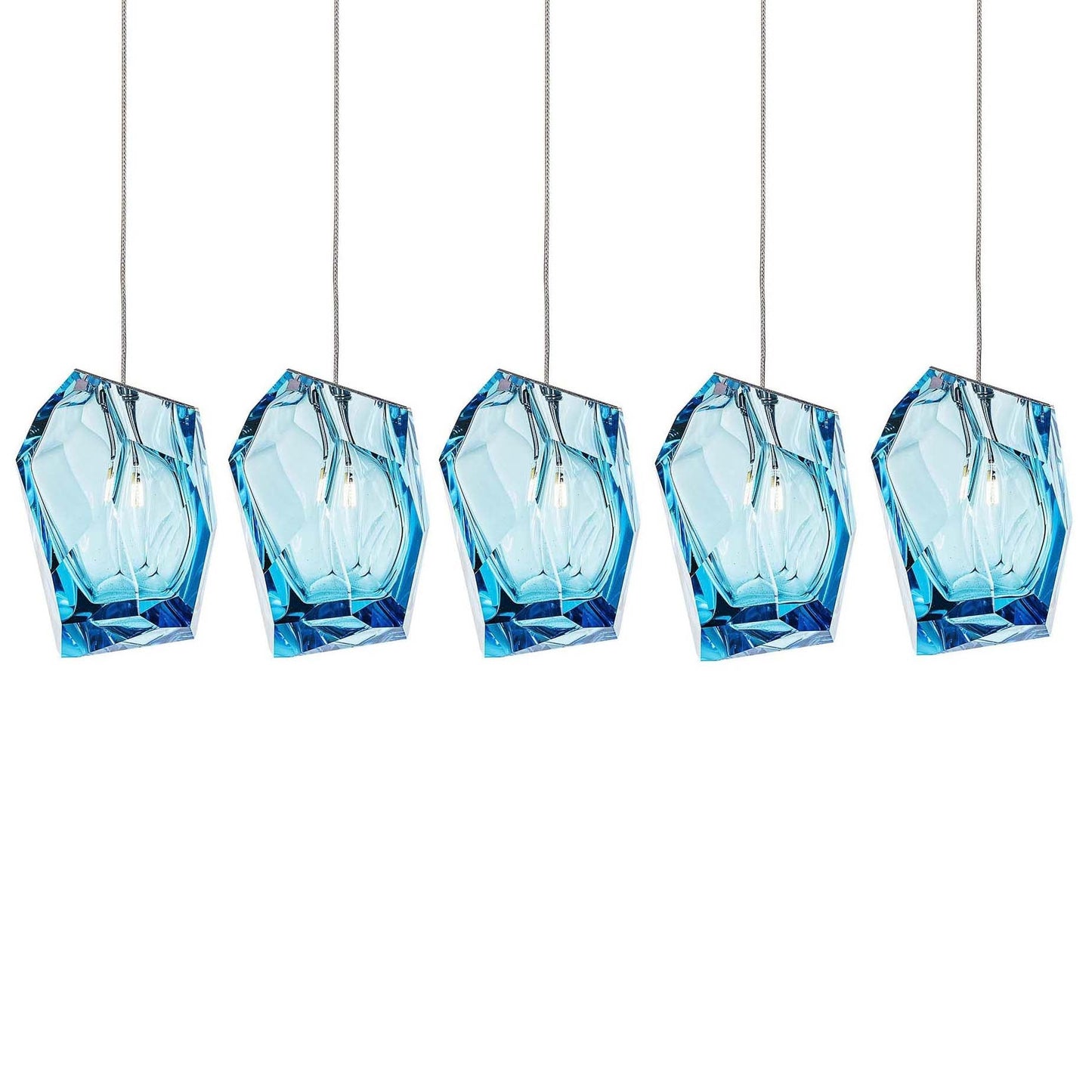 Crystal Rock Cluster Pendant Light