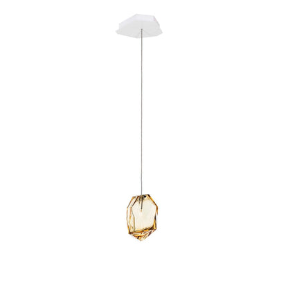 Crystal Rock Cluster Pendant Light