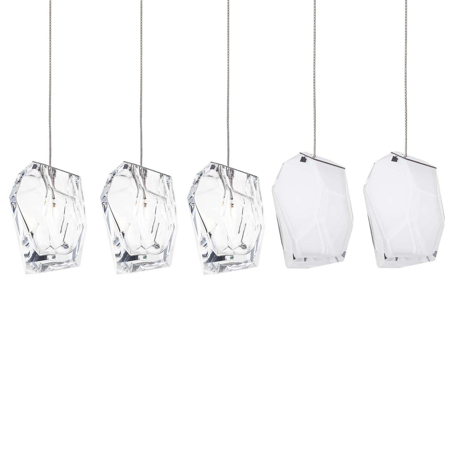 Crystal Rock Cluster Pendant Light