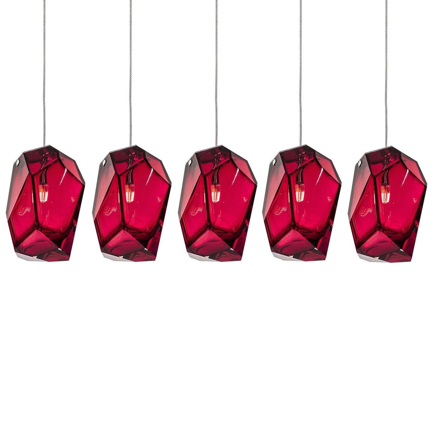 Crystal Rock Cluster Pendant Light