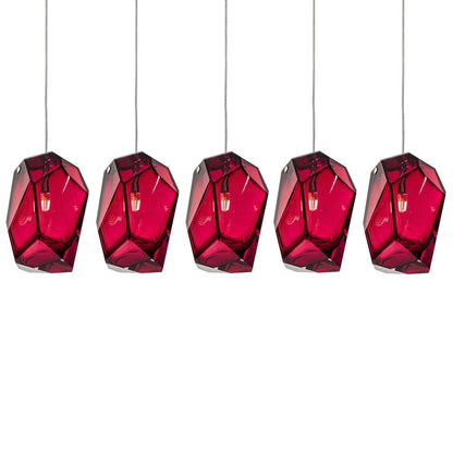 Crystal Rock Cluster Pendant Light