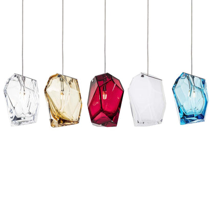 Crystal Rock Cluster Pendant Light