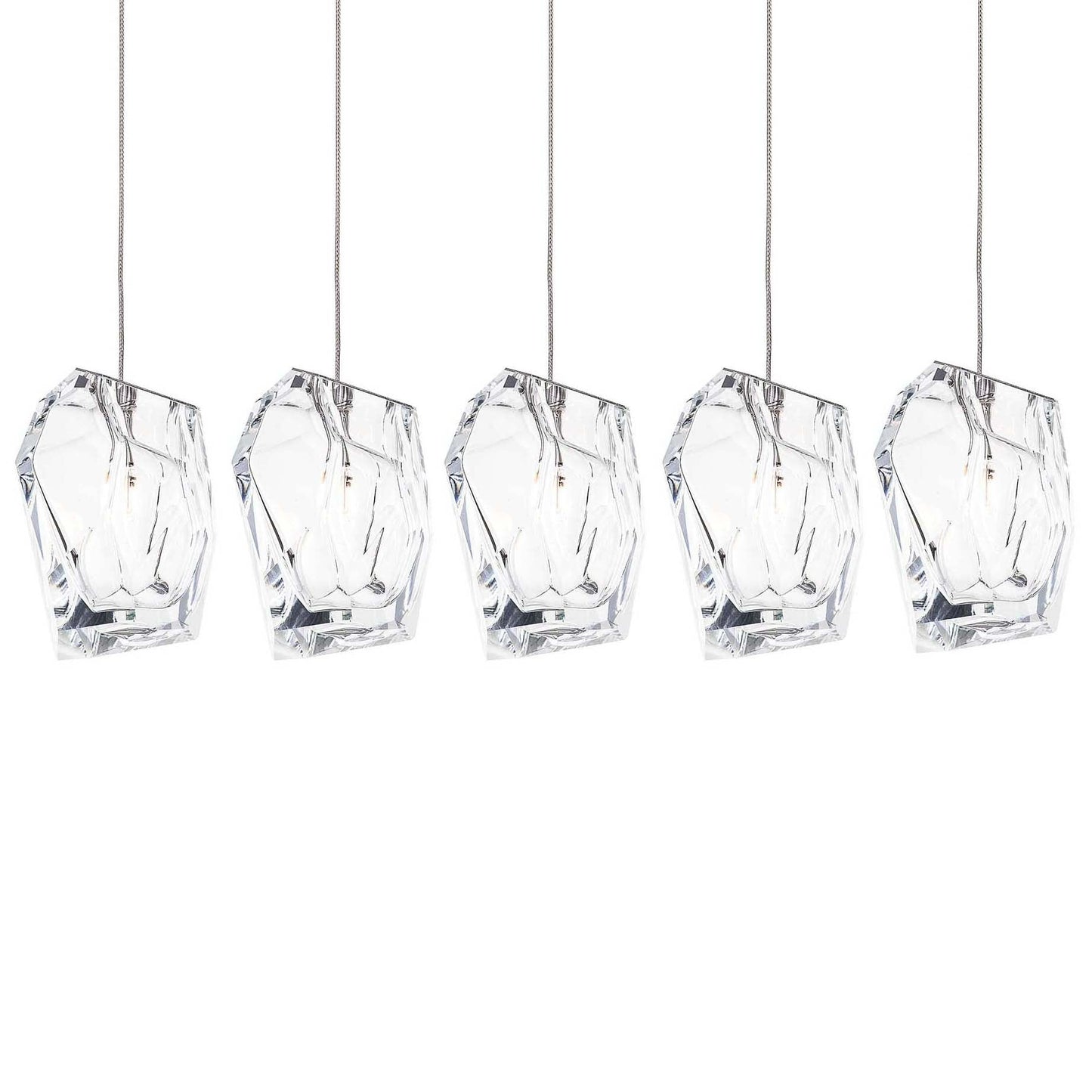 Crystal Rock Cluster Pendant Light