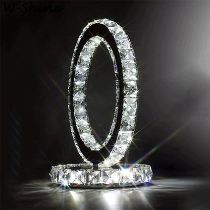 Crystal Rings Table Lamp