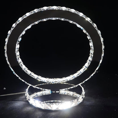 Crystal Rings Table Lamp