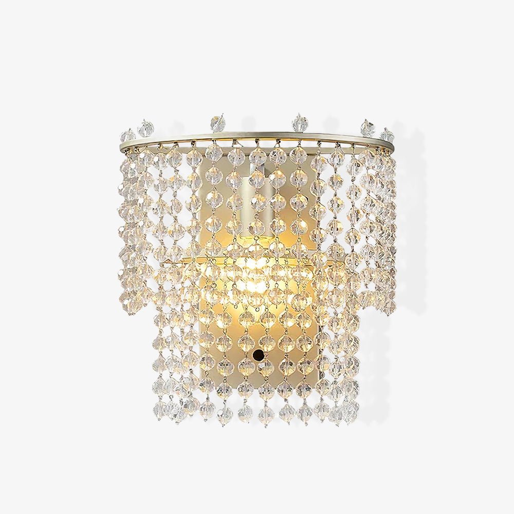 Crystal Waterfall Wall Light