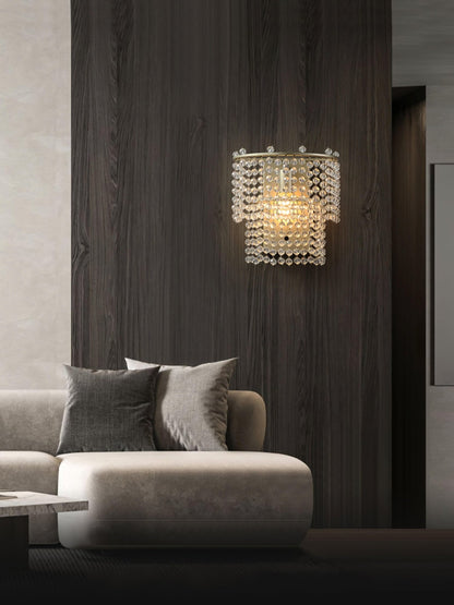 Crystal Waterfall Wall Light