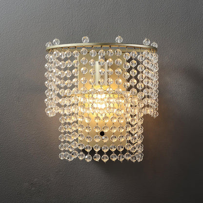 Crystal Waterfall Wall Light