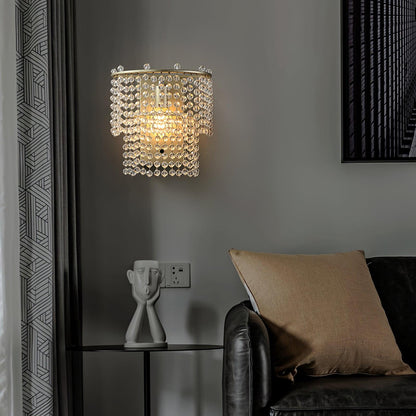 Crystal Waterfall Wall Light