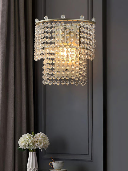 Crystal Waterfall Wall Light