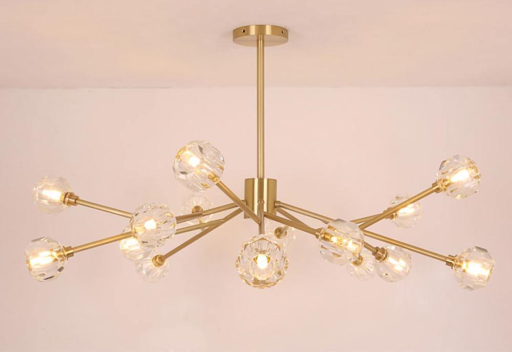 Crystal Ball Round Cluster Chandelier